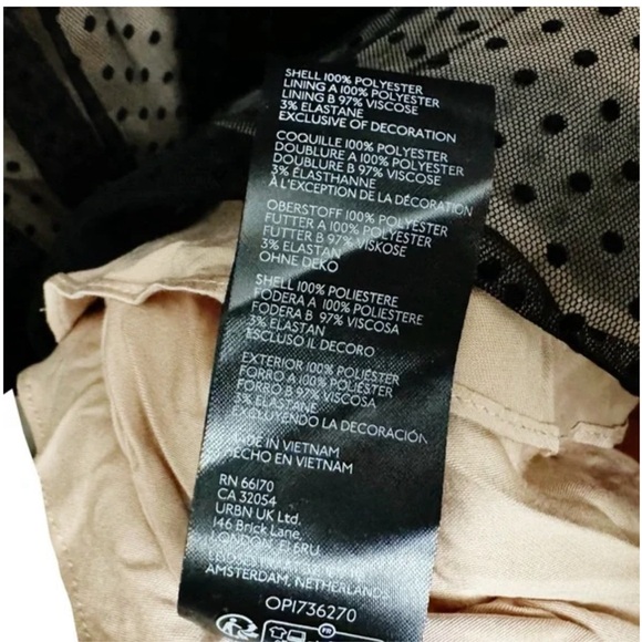 NWT Anthropologie Tulle Polka Dot One Shoulder Midi Maxi Dress Black - Picture 3 of 6